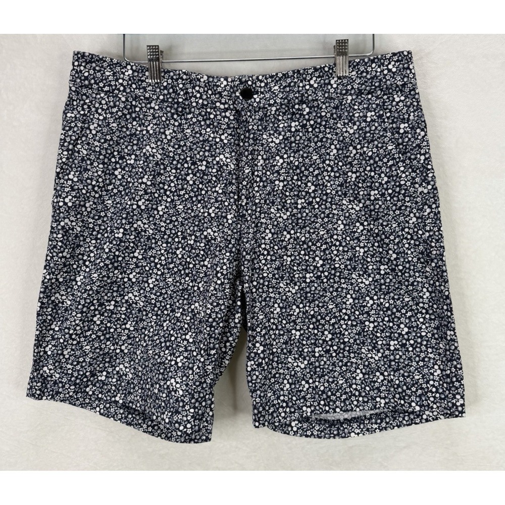 Lululemon Men's Navy Floral Commission Short‎ Golf Casual Rare Print Size 36